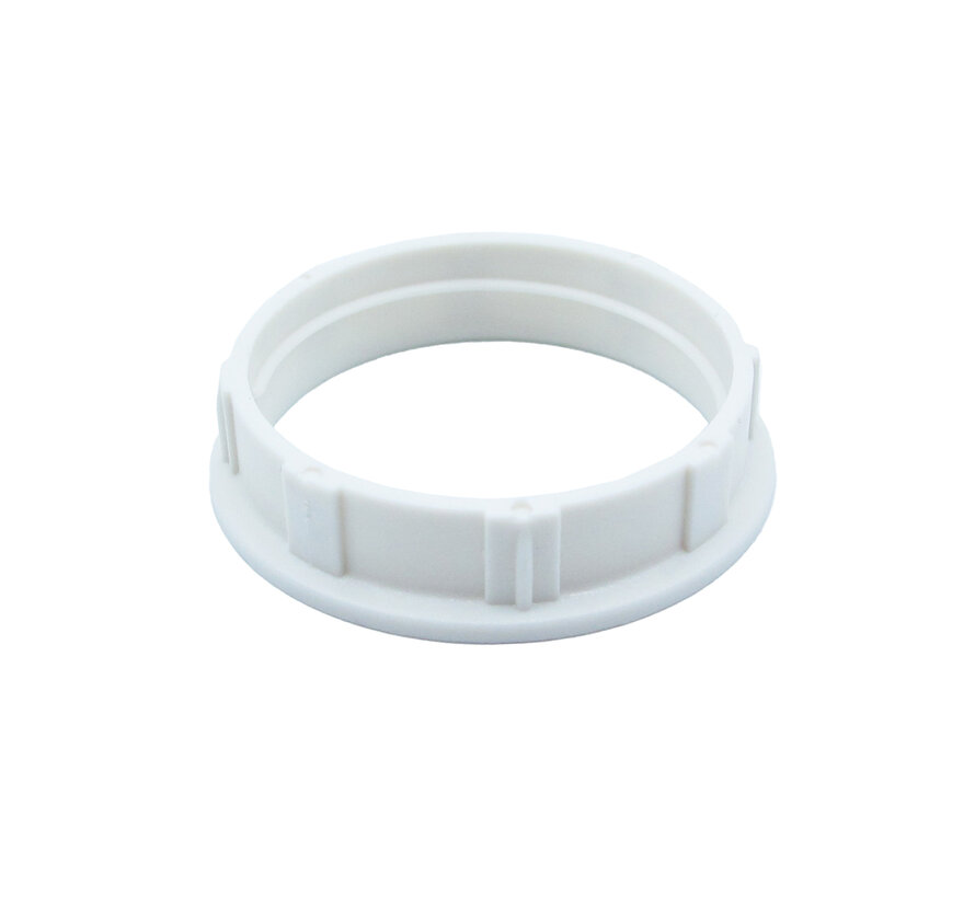 Plastic ring E14 for lamp holder with external thread - ⌀34mm - White