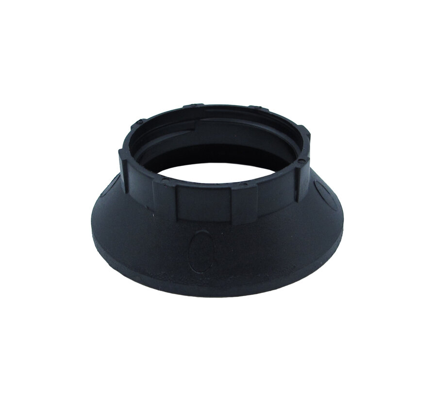 Kunststof ring E14 voor fitting met buitendraad - ⌀44mm | Zwart