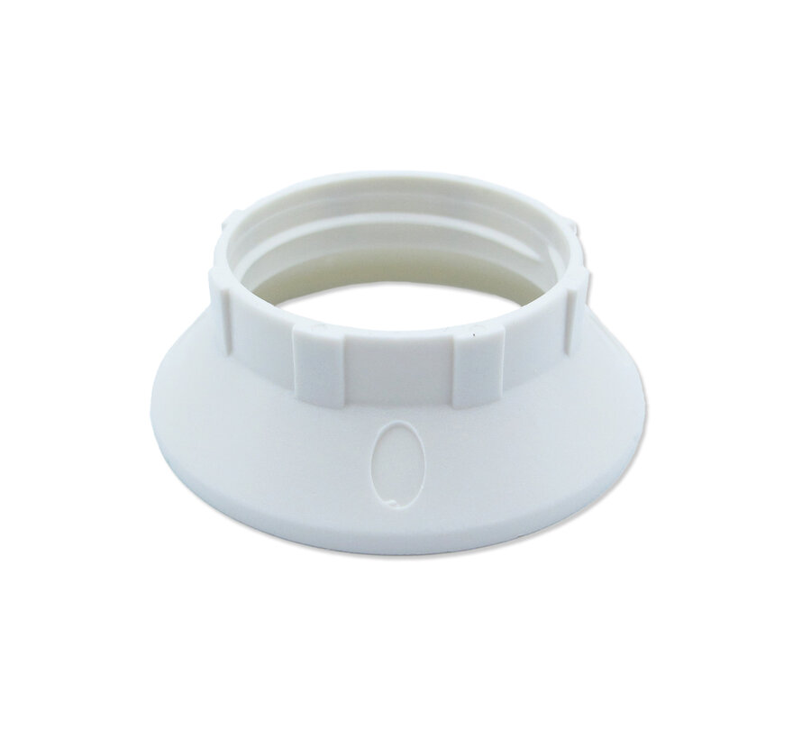 Kunststof ring E14 voor fitting met buitendraad - ⌀44mm - Wit