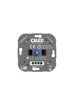 Calex Universal Built-in-Wall LED Dimmer - with cover plate (3-250W)