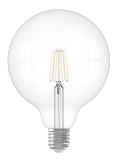 Calex LED-Lampe klarer G125 Globe E27 | Klar (470 lumen - 2700K)