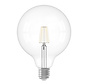 Globe G125 Clear Straight LED-filament 220-240V 4.5W 470lm 2700K E27 Dimbaar met LED dimmer