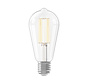 Rustikaler ST64 heller gerader LED-Faden 220-240V 4.5W 470lm 2700K E27 Dimmbar mit LED-Dimmer