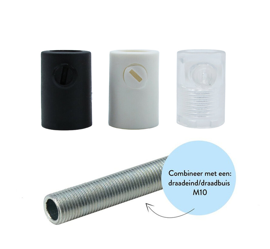 Strain Relief (internal thread) - M10x1 - White (matt)