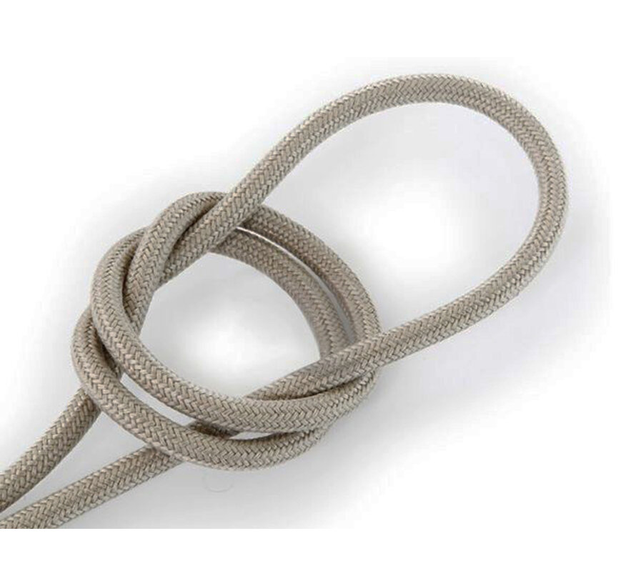 Fabric Cord Sand - round, linen