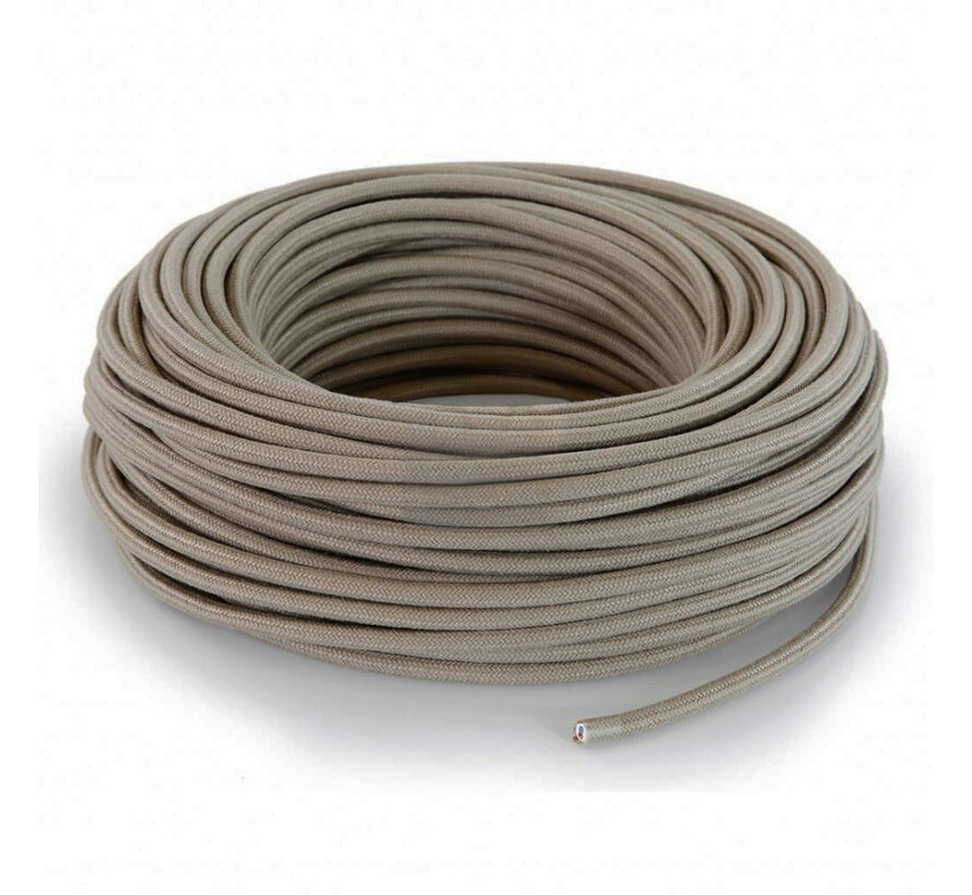 Fabric Cord Sand - round, linen