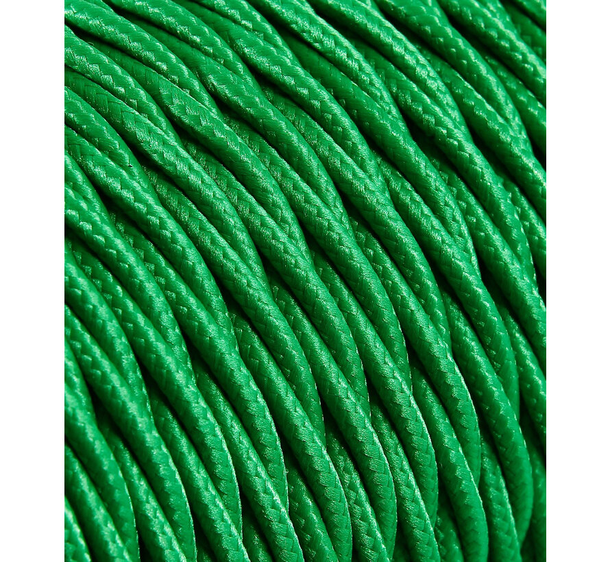 Fabric Cord Green - twisted, solid