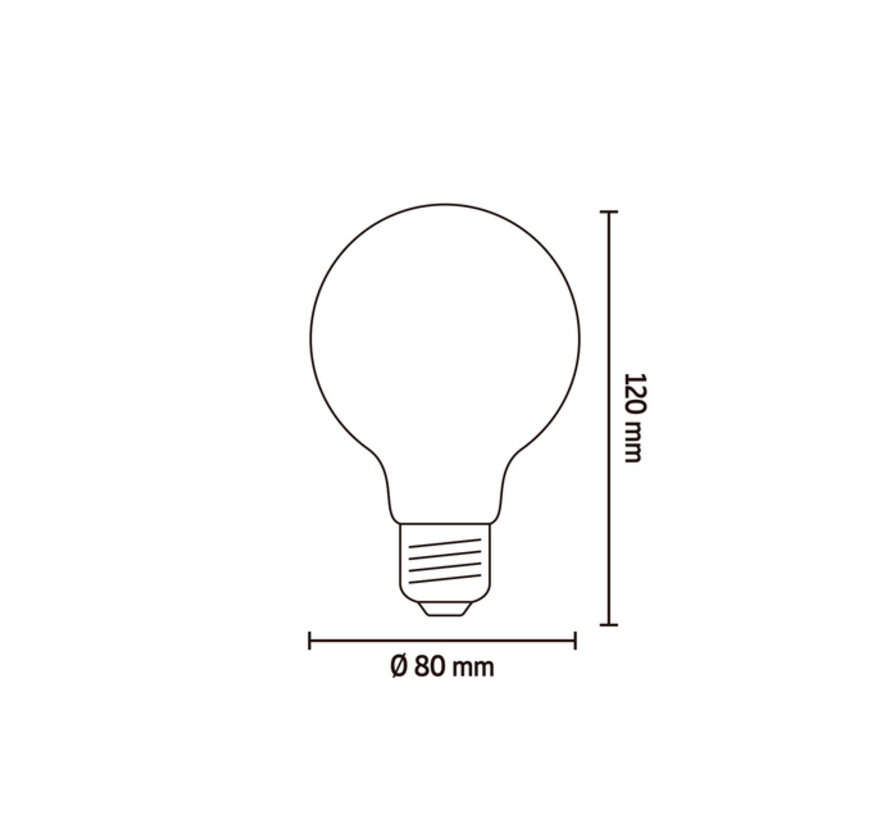 Clear LED Bulb G80 Globe E27