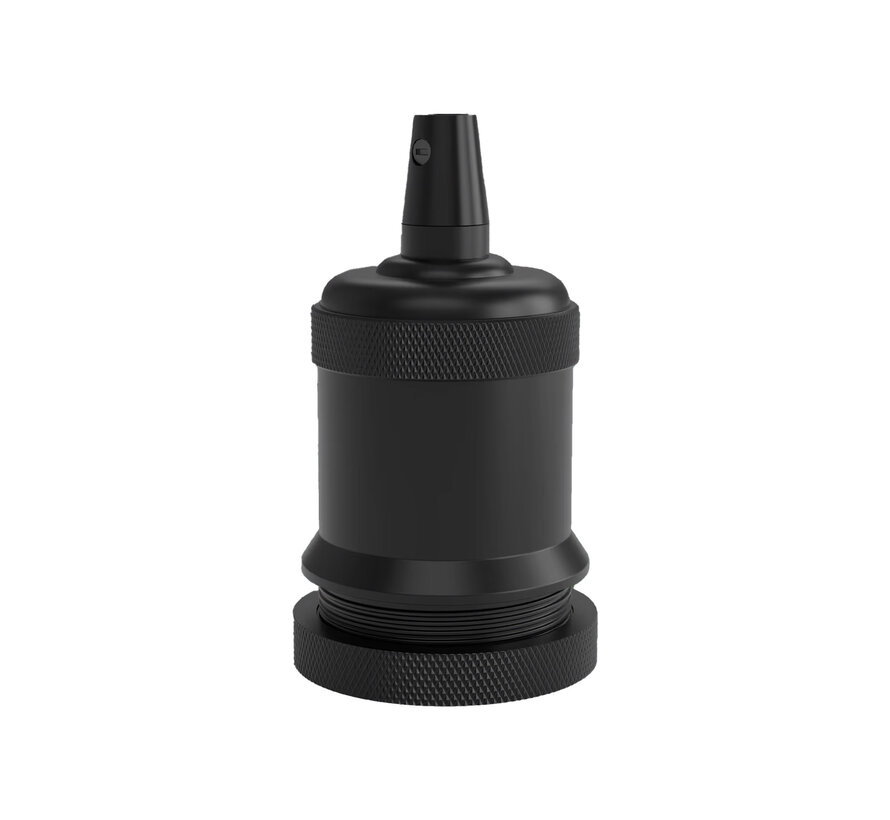Calex Fassung  Metall - Model 'Peak' E27 | Schwarz