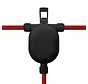EIVA OUTDOOR 3-way snap-in joint for outdoor use (IP65) | Black