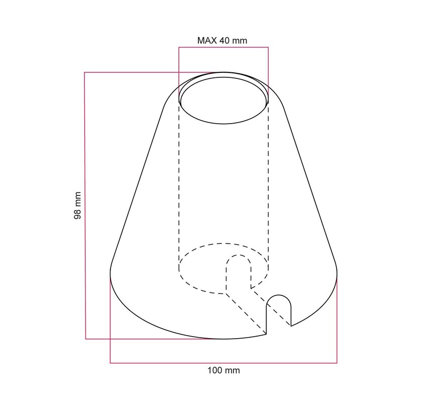Wooden base / support for table lamp (E27)
