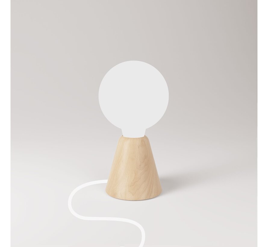 Wooden base / support for table lamp (E27)