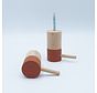 Dippiestickies Wall Hooks (with a stickie) | Coat hook or wall decoration | set of 3 colours
