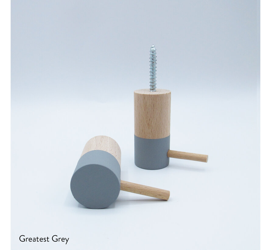 Dippiestickies Wall Hooks (with a stickie) | Coat hook or wall decoration | set of 3 colours