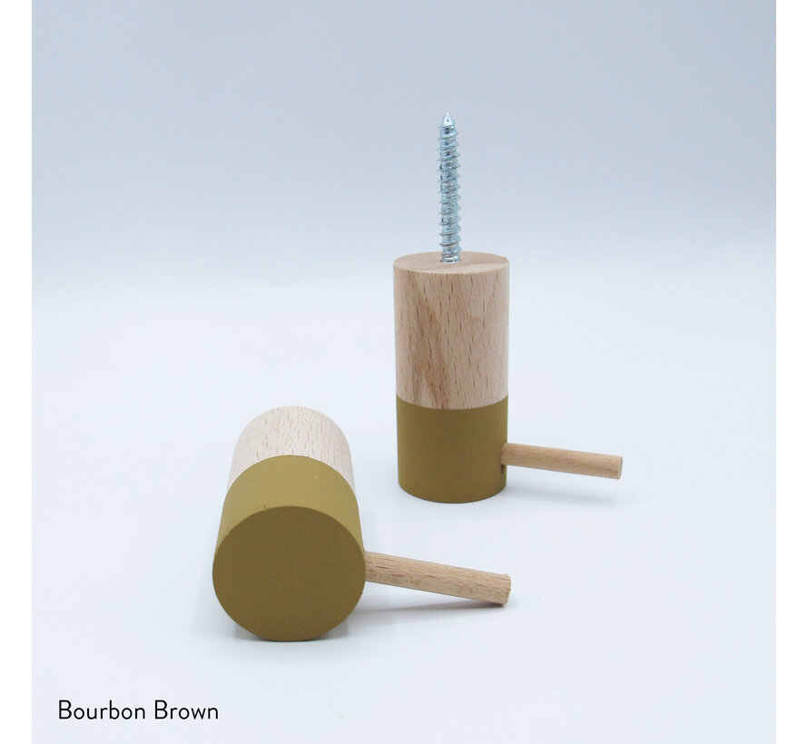 Dippiestickies Wall Hooks (with a stickie) | Coat hook or wall decoration | set of 3 colours