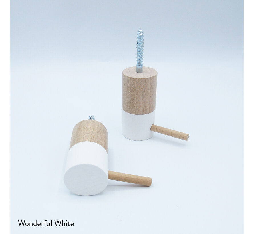 Dippiestickies Wall Hooks (with a stickie) | Coat hook or wall decoration | set of 3 colours