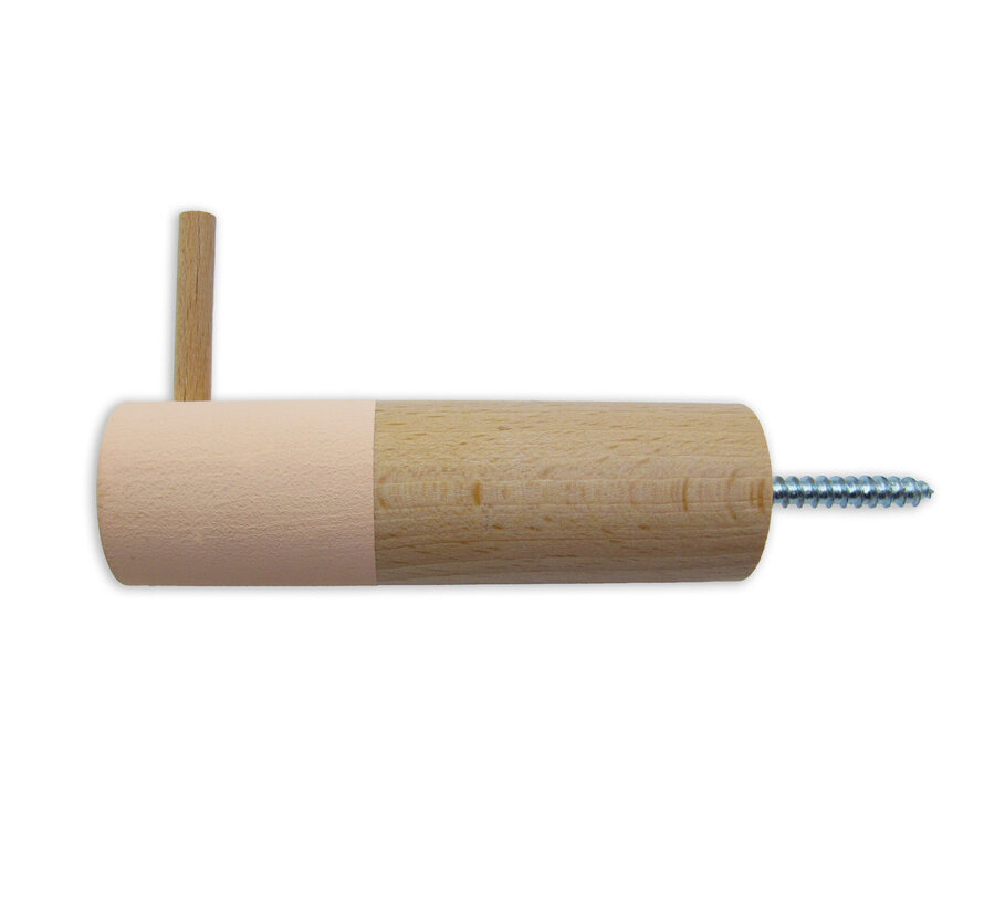Dippiestick Wall Hooks| Coat hook or wall decoration | Pink Peach | 10 cm long - diameter 3 cm