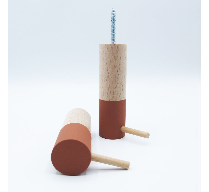 Dippiestick Wall Hooks | Coat hook or wall decoration | Tasty Terra | 10 cm long - diameter 3 cm