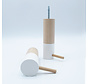 Dippiestick Wandhaken | Kapstokhaak of muurdecoratie | Wonderful White | 10 cm lang - diameter 3 cm