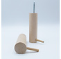 Dippiestick Wall Hooks | Coat hook or wall decoration | Blank / Naturel  | 10 cm long - diameter 3 cm