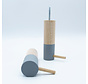 Dippiestick Wandhaken | Kapstokhaak of muurdecoratie | Greatest Grey | 10 cm lang - diameter 3 cm
