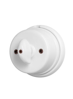 Kynda Light Porcelain rotary switch Napoleon | White (glossy)