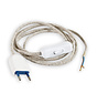 Beige Power cord with switch and plug (flat, 2-pole)