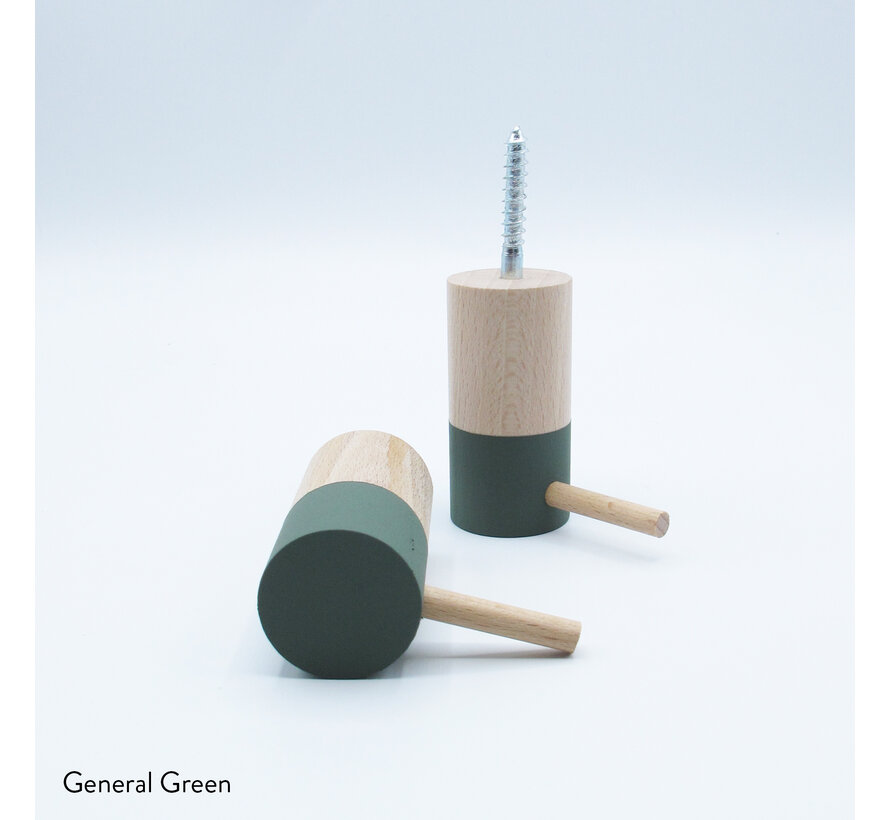 Dippiestickies Wall Hooks (with a stickie) | Coat hook or wall decoration | set of 3 colours