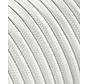 Flexibles elektrisches Kabel / Textilkabel Weiß - Flaches Kabel