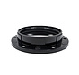 Plastic ring E27 for lamp holder with external thread - Bakelite Look - ⌀58mm | Black