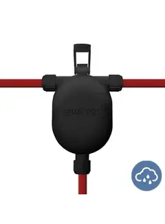 Kynda Light EIVA OUTDOOR 3-Wege-Klickverbindung für den Außenbereich (IP65) | Schwarz