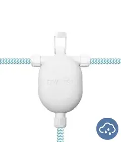 Kynda Light EIVA OUTDOOR 3-Wege-Klickverbindung für den Außenbereich (IP65) | Weiß