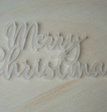 Cadeaulabel 'Merry Christmas' acrylaat