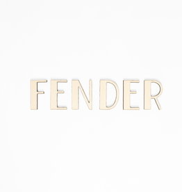 Houten tekst lettertype Fender