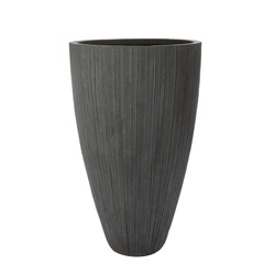 Plantenbak Fiberclay Ø  86 x H 140 cm Grijs