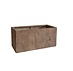 Plantenbak Fiberclay rechthoek "Falcon" 79x39x39 cm Houtstructuur