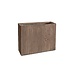 Plantenbak Fiberclay rechthoek ''Ivara'' 50x20x40 cm Houtstructuur