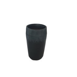 Plantenbak Fiberclay 31x31x54 cm Zwart