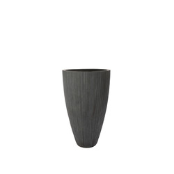 Plantenbak Fiberclay  Ø 41 x H 65 cm Antraciet