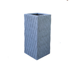 Plantenbak Fiberclay 28x28x60 cm Deluxe