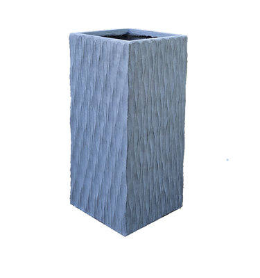 Plantenbak Fiberclay vierkant "Galant" 40x40x80 cm Deluxe