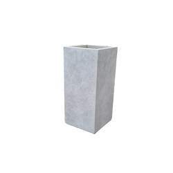 Plantenbak Fiberclay 28x28x60 cm Grijs
