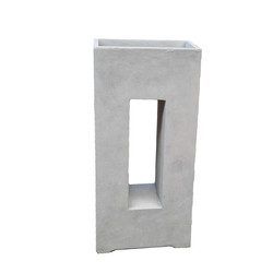 Plantenbak Fiberclay 45x27x96 cm Grijs