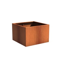 Plantenbak cortenstaal 120x120x80 cm zonder bodem