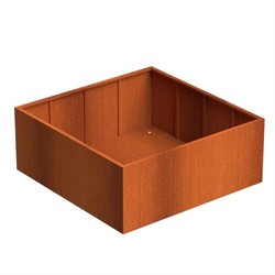 Plantenbak Cortenstaal 200x200x80 cm