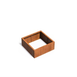 Plantenbak Cortenstaal 100x100x40 cm zonder bodem