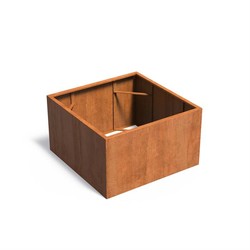 Plantenbak Cortenstaal 140x140x80 cm zonder bodem