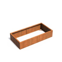 Plantenbak Cortenstaal 200x100x40 cm zonder bodem