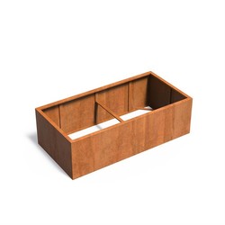 Plantenbak Cortenstaal 200x100x60 cm zonder bodem