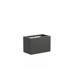 Plantenbak met wielen polyester 90x50x60 cm